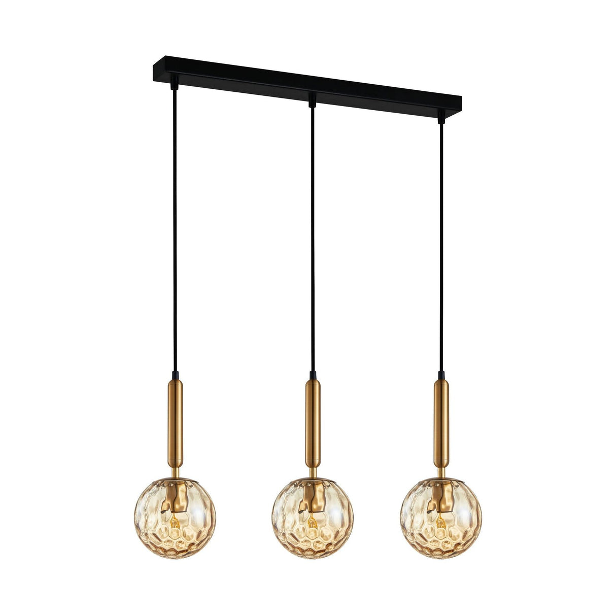 CLA TRATTINO Interior 3 Light Bar Spherical Glass Pendant