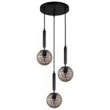 CLA TRATTINO Interior 3 Light Round Spherical Glass Pendant