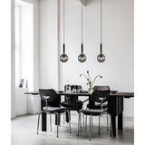 CLA TRATTINO Interior 3 Light Bar Spherical Glass Pendant