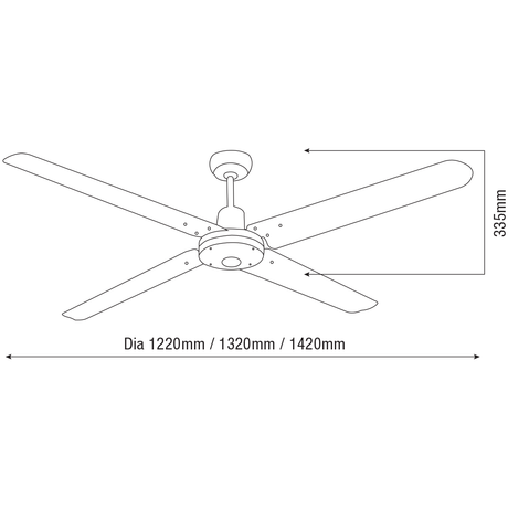 Martec Trisera 48″/ 52″ / 56″ AC Ceiling Fan