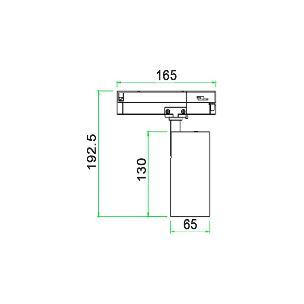 CLA 3 Wire 1 Circuit LED Tri-CCT Dimmable Track Head Fittings