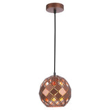 CLA TUILE Interior Embossed Tiled Iron Pendant Lights