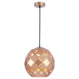 CLA TUILE Interior Embossed Tiled Iron Pendant Lights