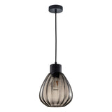 CLA TULIP Interior Single Wine Glass Ribbed Pendant Lights