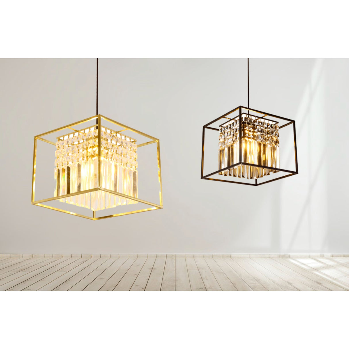 Tael 31cm 3 Light Crystal Pendant by VM Lighting