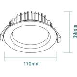 Martec Titan II 10W Tricolour LED Downlight