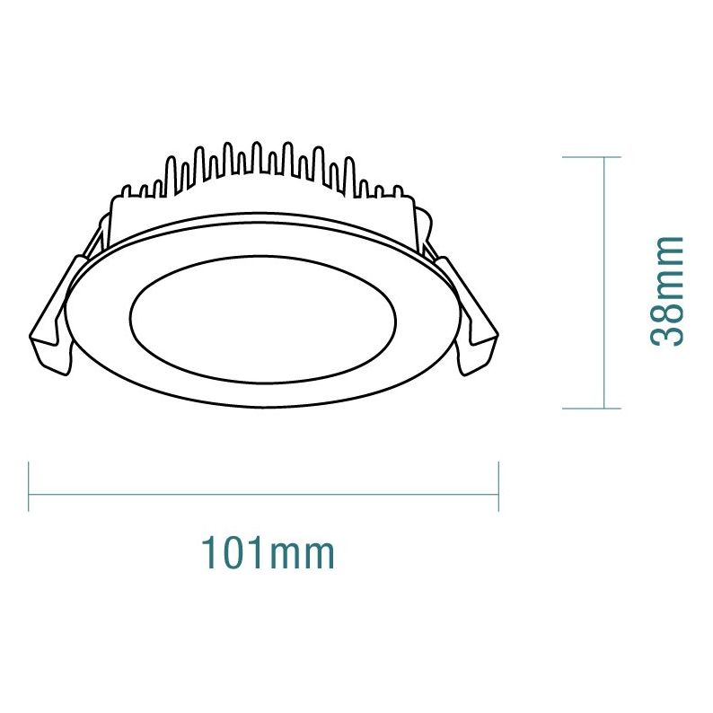 Martec Ultra 10W Tricolour LED Downlight