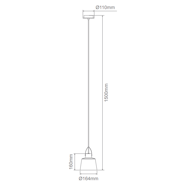 Domus STRAP-PDT PENDANT 1 X E27 240V