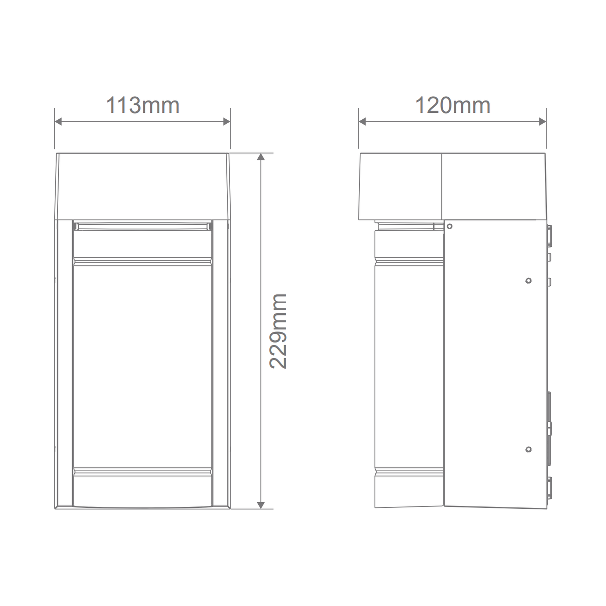 Domus MILEY-10 10W Exterior IP65 LED Tricolour Wall light 240V