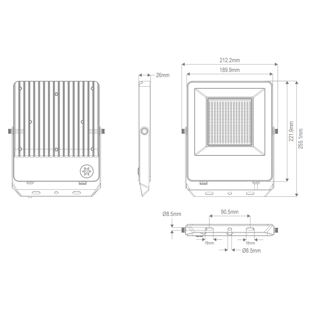 Domus BLAZE-PRO 50/70/100W LED BOX FLOODLIGHT