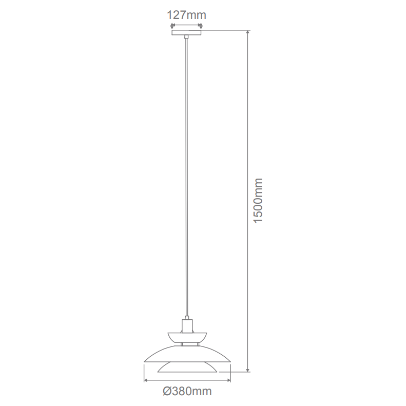 Domus ALLEGRA-PDT PENDANT 1 X E27 240V