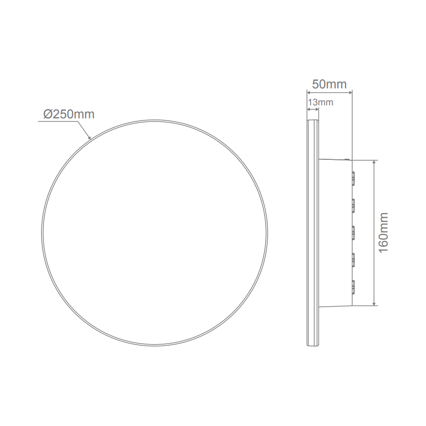 Domus HALO-15 RND 15W WB IP65 240V Wall Light