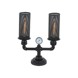 CLA VENETO Black Iron Table Lamps