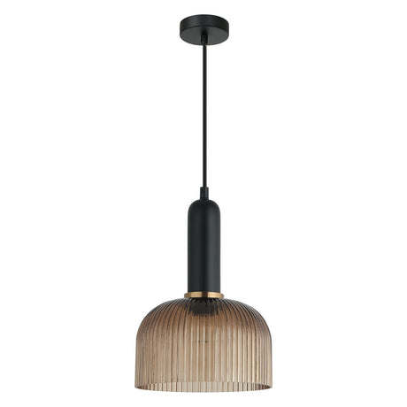 CLA Vintaj Interior Dome Ribbed Glass Pendant Lights