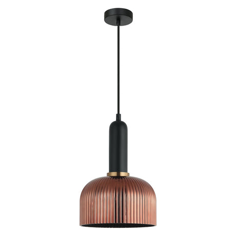 CLA Vintaj Interior Dome Ribbed Glass Pendant Lights