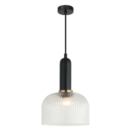 CLA Vintaj Interior Dome Ribbed Glass Pendant Lights