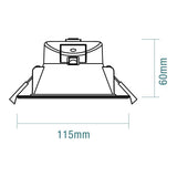 Martec Vito 9W Tricolour LED Downlight