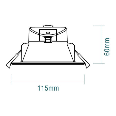 Martec Vito 9W Tricolour LED Downlight