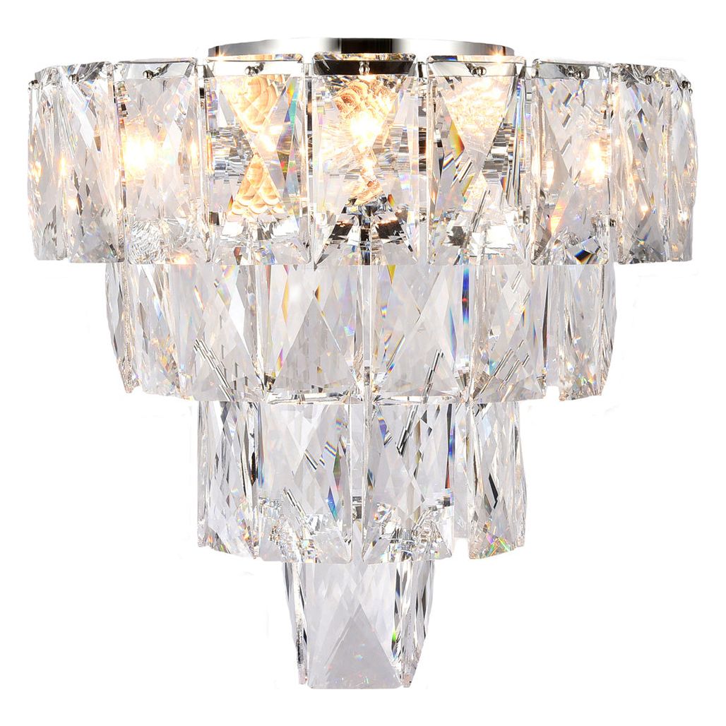 Lighting Inspiration Waterfall Flush 5Lt 4 Tier Chrome