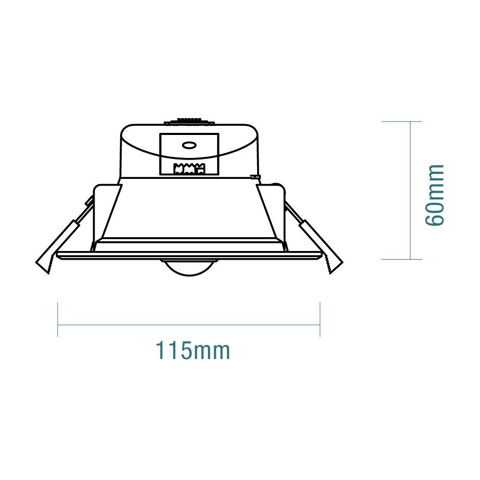 Martec Zone 9W Tricolour LED Downlight With PIR Motion Sensor