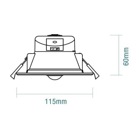 Martec Zone 9W Tricolour LED Downlight With PIR Motion Sensor