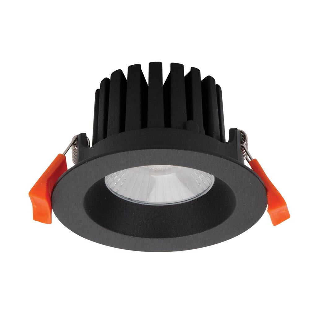 Domus AQUA-10 Round 10W LED Dimmable IP65 Downlight Black