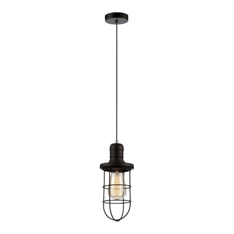 CLA Blackband Black Iron Cage Pendant Lights