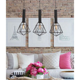 CLA Blackband Black Iron Cage Pendant Lights