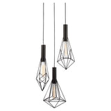 CLA Blackband Black Iron Cage Pendant Lights