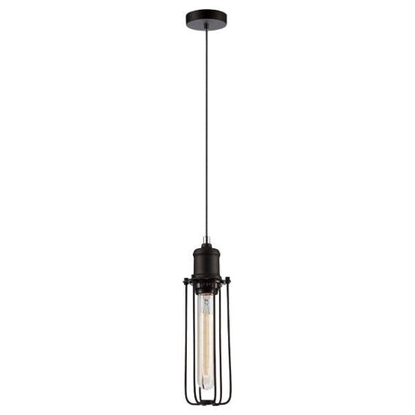 CLA Blackband Black Iron Cage Pendant Lights