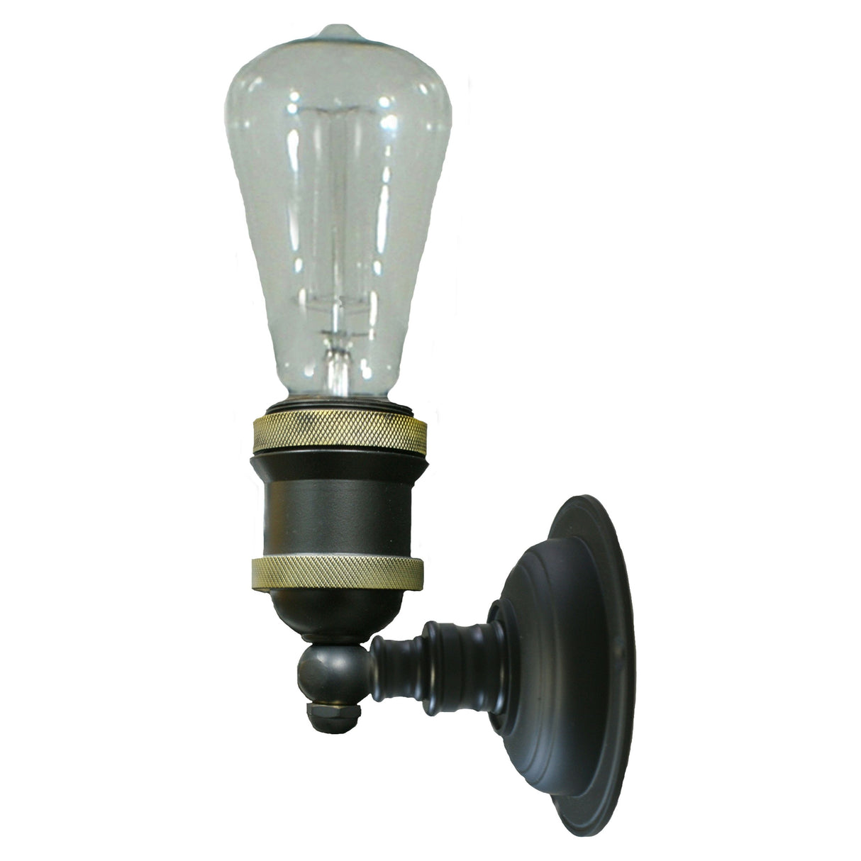 Lighting Inspiration Buster 1Lt Recessed Wall Bracket Bronze