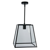 Oriel Lighting EATON 30 Single Urban Retro 30cm Pendant Black