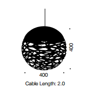 Telbix Farina 40 Ball Pendant