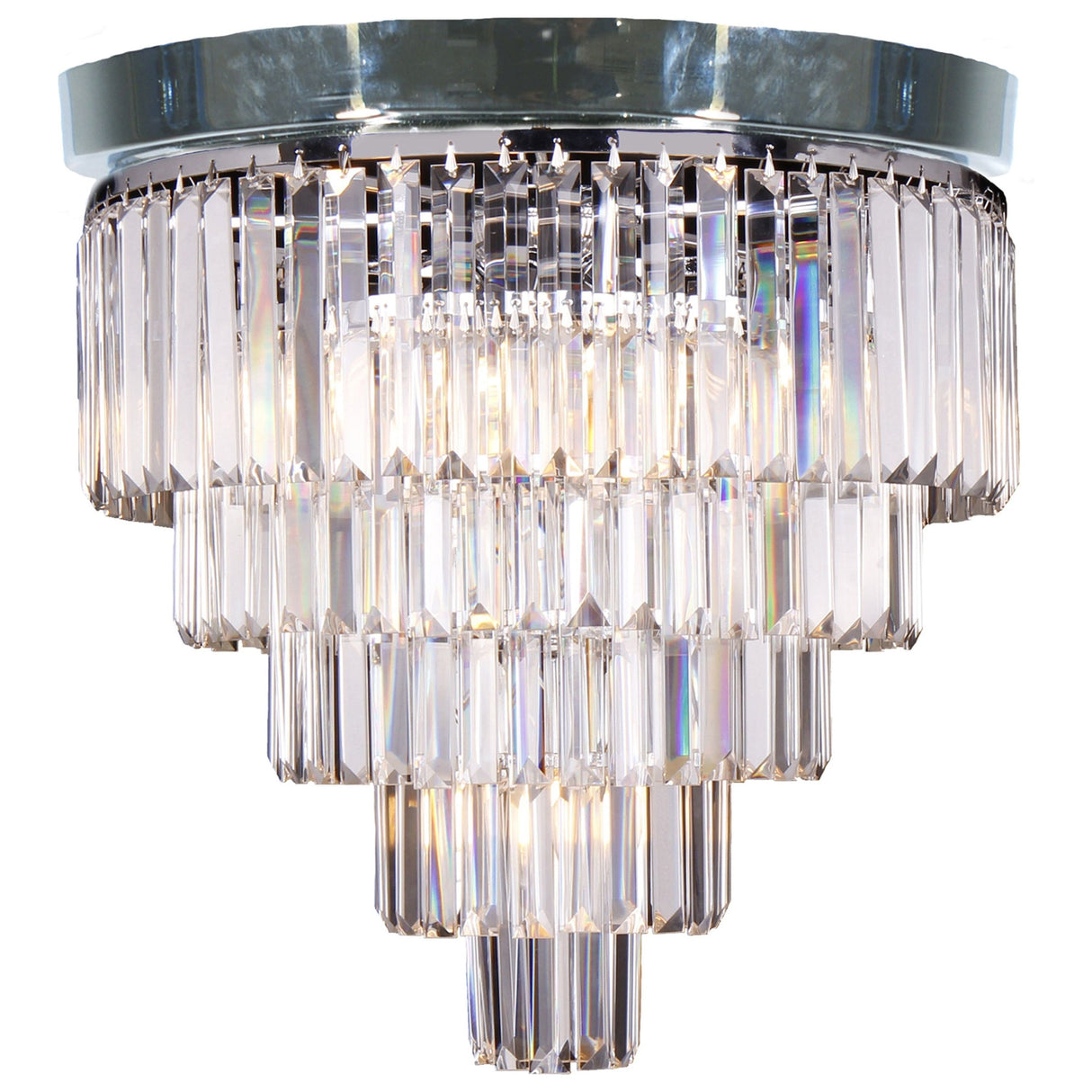 Lighting Inspiration Celestial 5 Tier Flush 6Lt Chrome