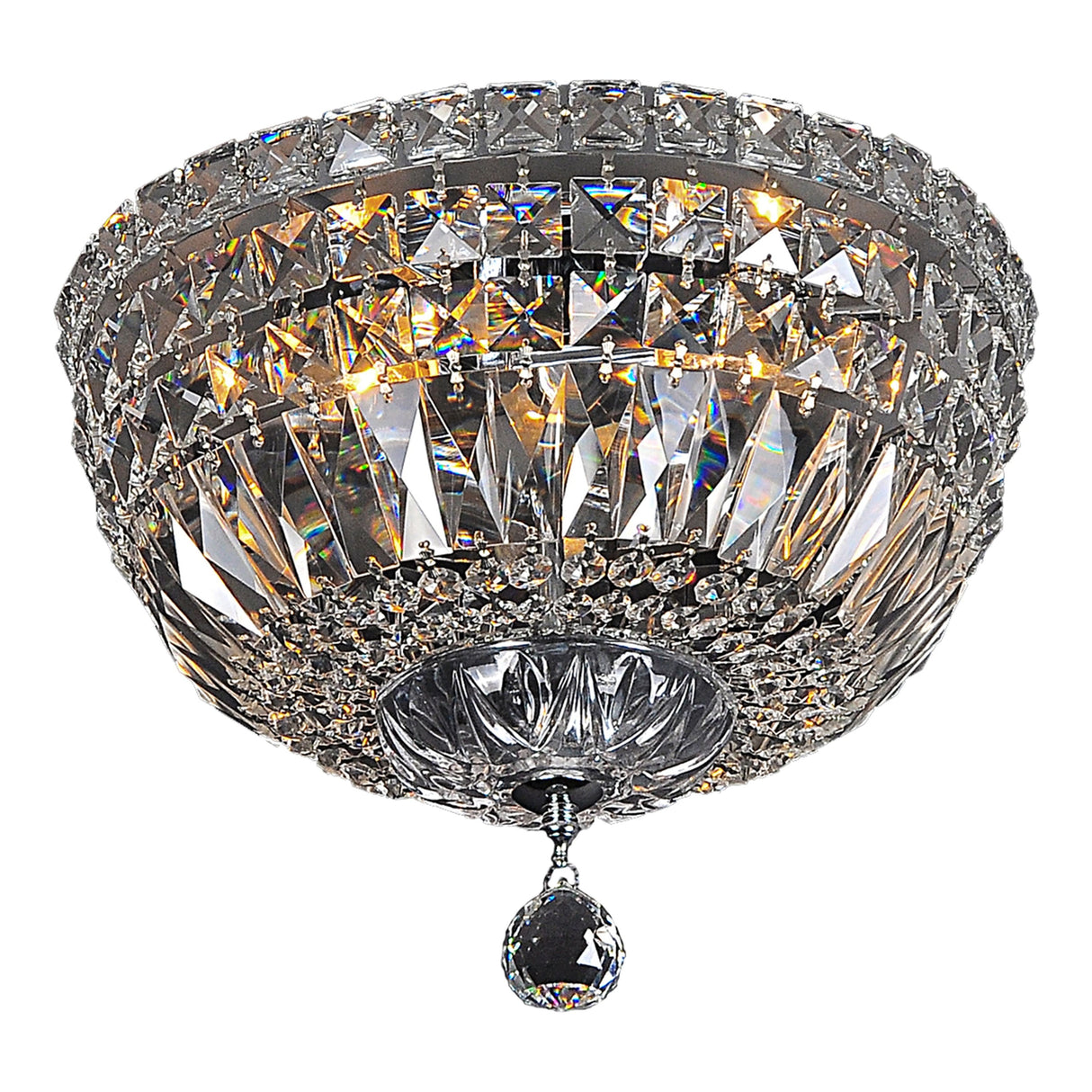 Lighting Inspiration Classique Flush 3Lt Small 30Cm Chrome