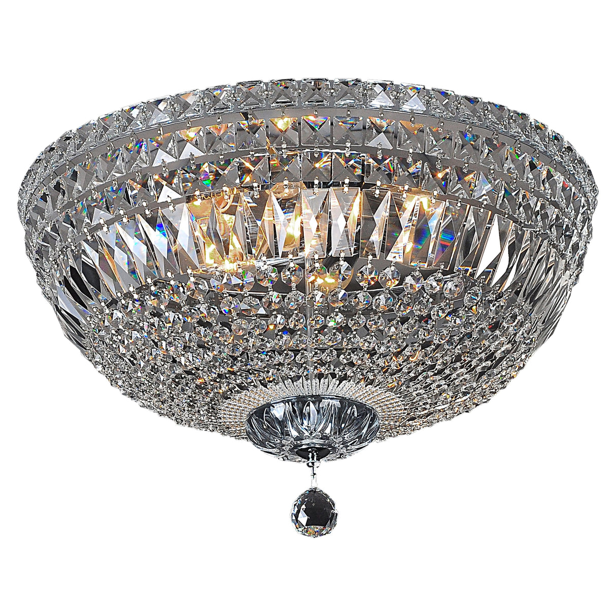 Lighting Inspiration Classique Flush 6Lt Large 50Cm Chrome