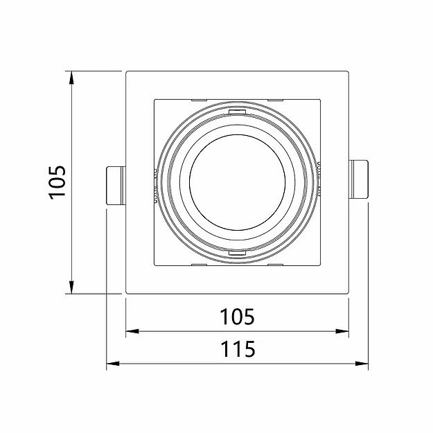 3A Lighting 10W SQ Single Adjudtable(LUX-DD1010M-C10W)