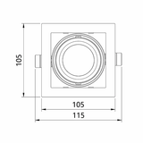 3A Lighting 10W SQ Single Adjudtable(LUX-DD1010M-C10W)