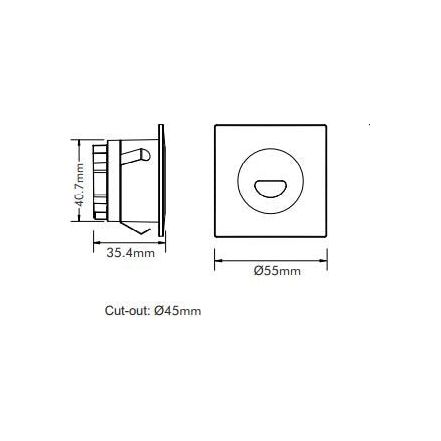 3A Lighting 3W LED Step Light STEP-515/TC