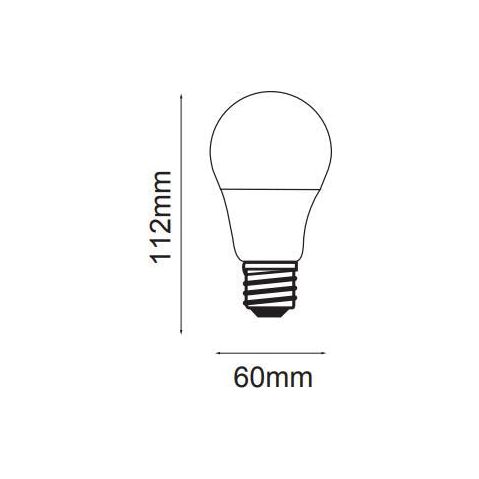 3A Lighting 11W A60 Tri-Colour LED Globe E27