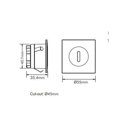 3A Lighting 3W LED Step Light STEP-516/TC