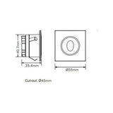 3A Lighting 3W LED Step Light STEP-517/TC