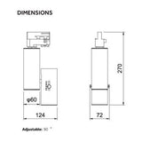 3A Lighting 20W LED Adjustable Track Head BJ-TR60A-C