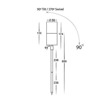 3A Lighting Garden Spike Light MR16