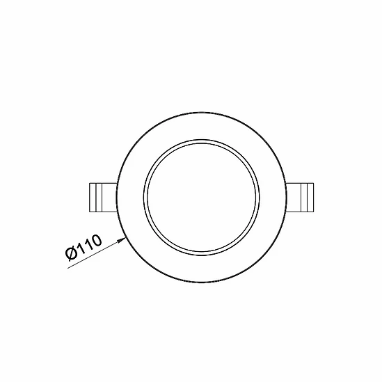 3A Lighting 10W Low Profile Downlight DL1071/WH/TC