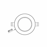 3A Lighting 10W Low Profile Downlight DL1071/WH/TC