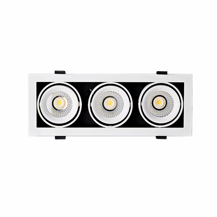 3A Lighting 3X10W SQ Adjudtable Downlight LUX-DD2810M-C30W