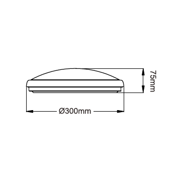 3A AC1020 LED Oyster Stain Chrome Tri-colour