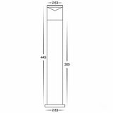 3A Lighting Perpex Glass Bollard Outdoor Light ST5161