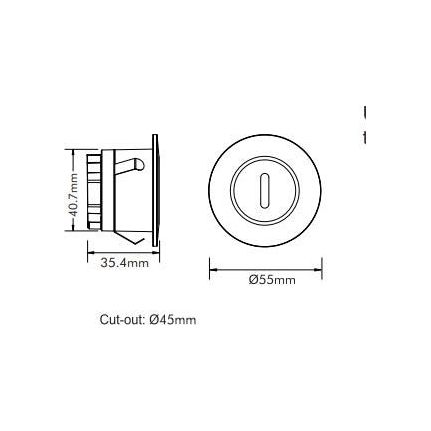 3A Lighting 3W LED Step Light STEP-513/TC